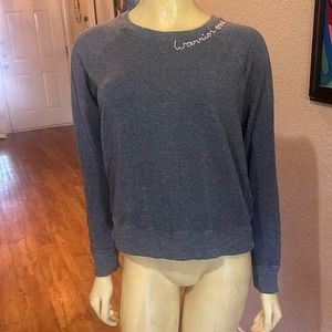 Super Soft Gray Pullover SUNDRY Clothing WARRIOR ONE Sweatshirt SIZE 0 small
